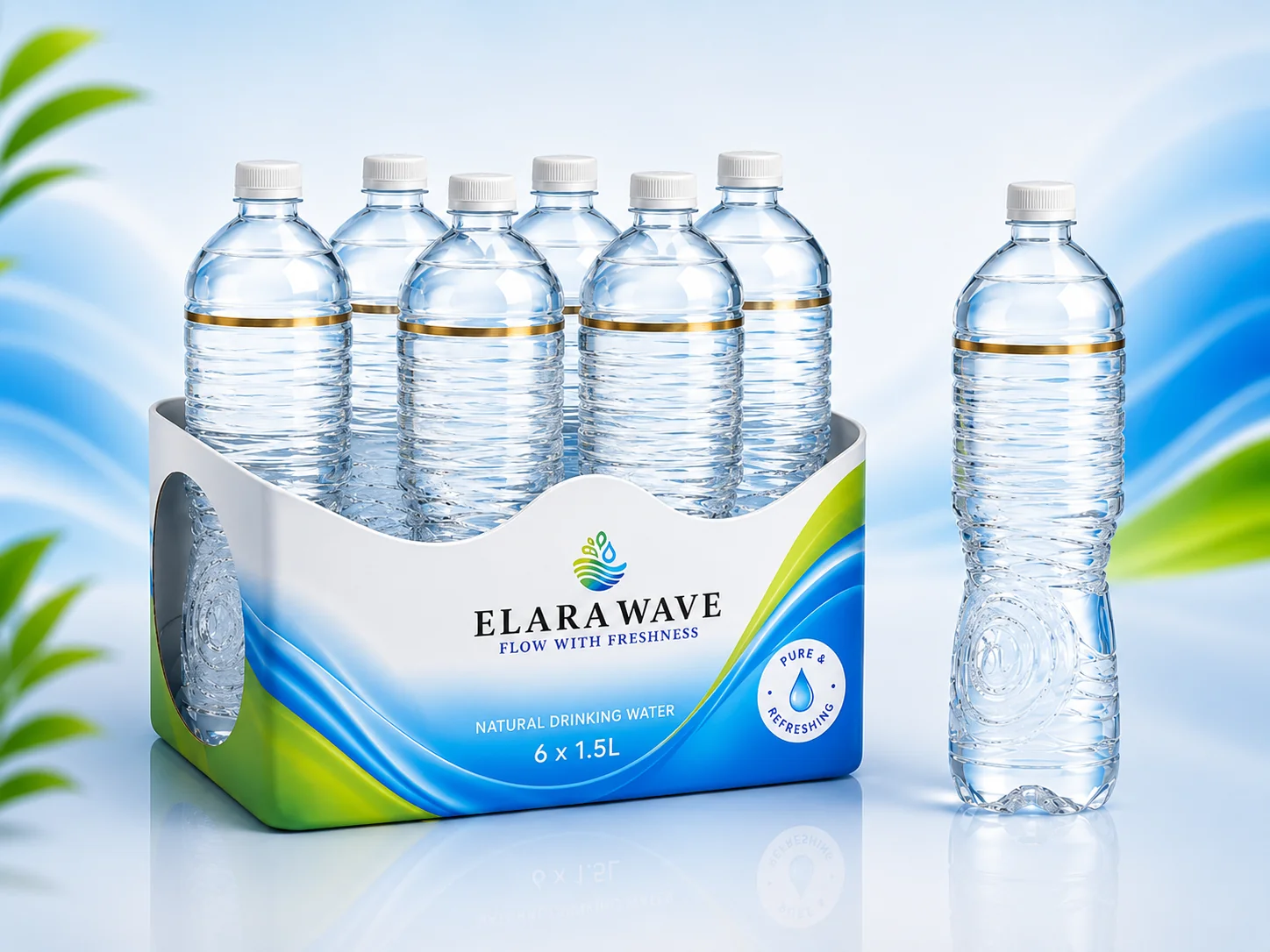 1500 ml Pet Custom Branded Bottle