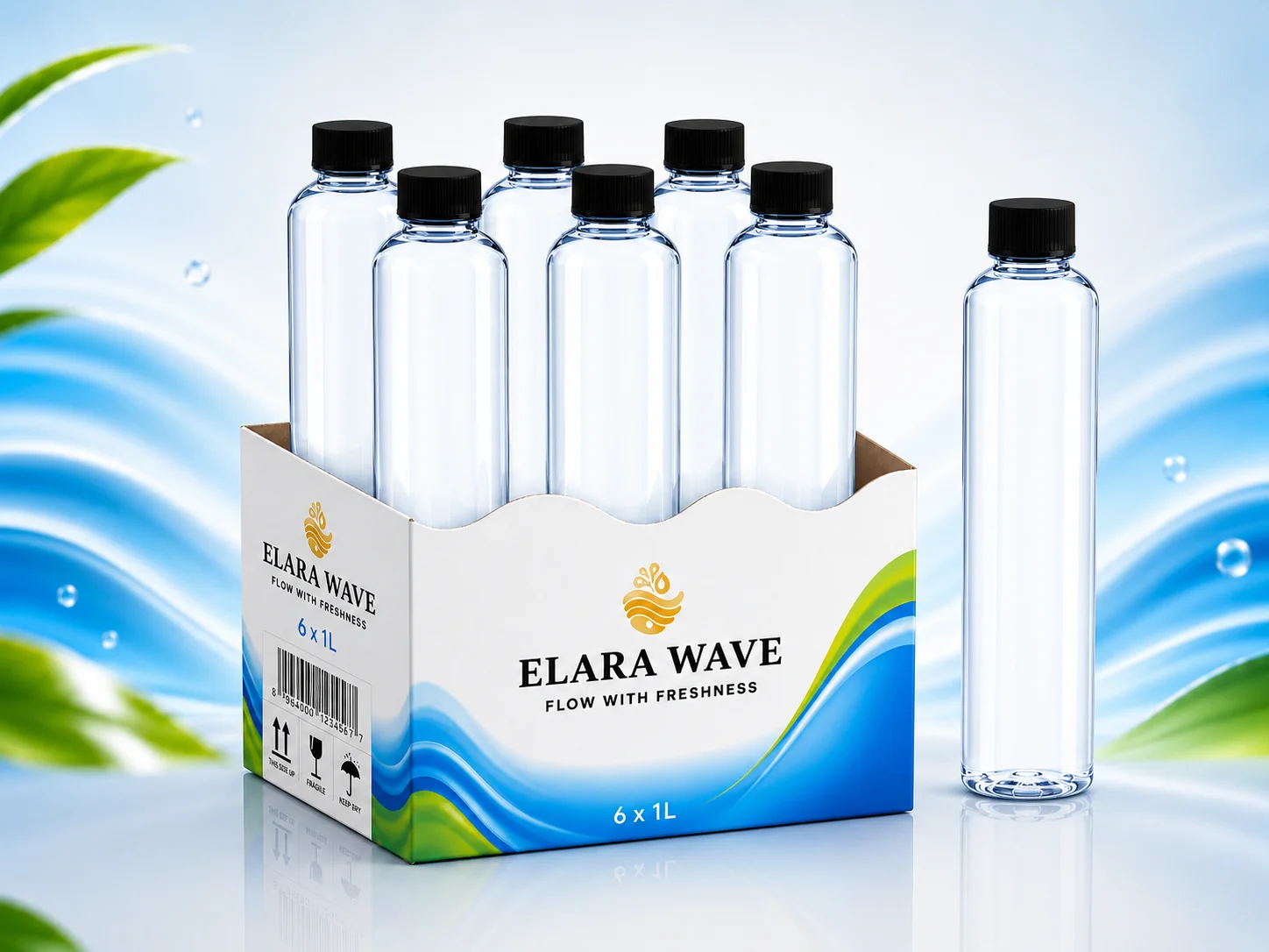 1000 ml Pet Custom Premium Branded Bottle